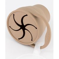 Maccie Collapsible Snack Cup+Lid -Taupe